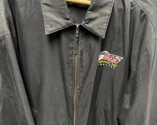 Vtg Black Dunbrooke Zip-Up Mechanic Jacket