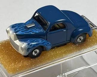 Rare Vtg. Aurora T-Jet Willys HO Slot Car, Blue