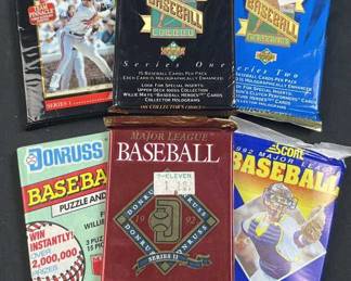 (6) Retro MLB Sealed Wax Packs