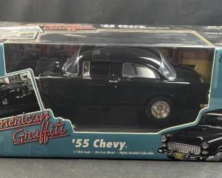American Graffiti 1:18 1955 Chevy Black ERTL