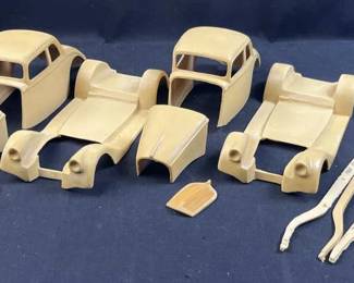(2) Vintage Custom Willys Model Projects, Resin