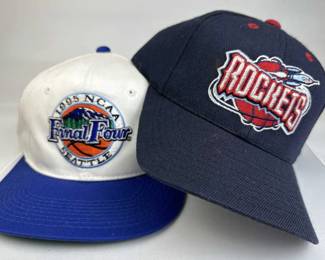 (2) Basketball Snapback Caps