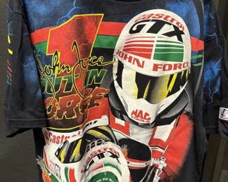 John Force Double Sided Graphic NHRA Racing T-Shir