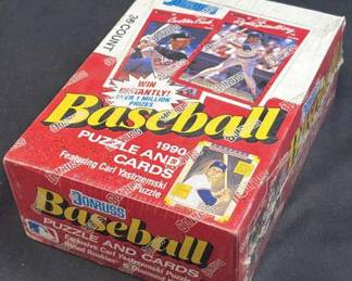1990 Donruss Puzzle & Cards Sealed Wax Box