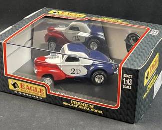 Eagle 1:43 Willys Coupe 41' Drag Racer R/W/B