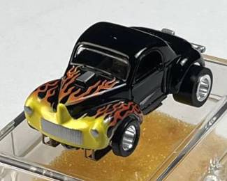 Rare Vtg. Aurora T-Jet Willys HO Slot Car, Black