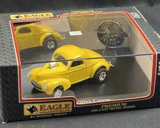 Eagle 1:43 Willys Coupe 1941 Yellow Prem. Car
