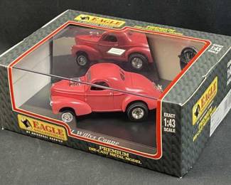 Eagle 1:43 Willys Coupe 41' Red Rose/Chromed