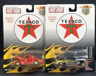 (2) Texaco Hot Rod Mag. Willys & Bel Air 3.25"