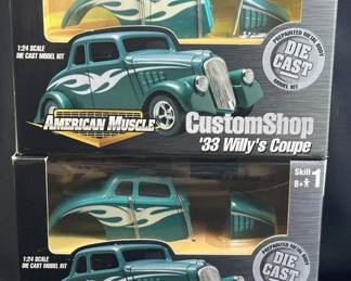 (2) ERTL Am. Muscle Custom '33 Willy's Coupe