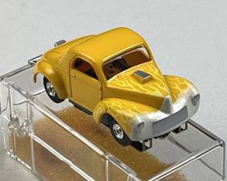 Rare Vtg. Aurora T-Jet Willys HO Slot Car, Yellow