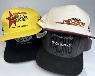 (4) Assorted Racing Caps