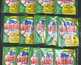 (14) 1990 Topps MLB Baseball Sealed Card Packs