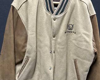 Vtg Willys Embroidered Beige/Brown Wool Jacket