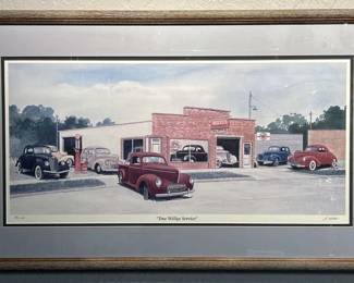Watercolor Print "True Willys Service" Wall Art,