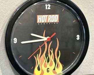 Hot Rod Magazine Wall Clock, 10"