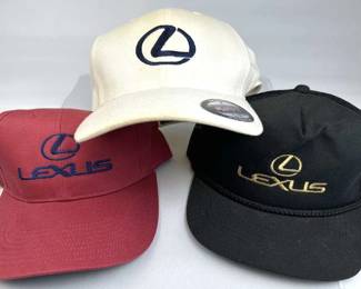 (3) Retro Lexus Caps: Buckle, Trucker & Fitted