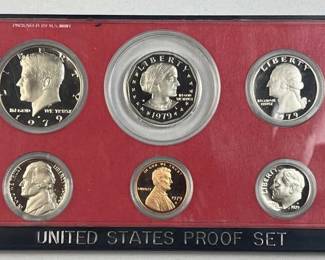 1979 US Proof Coin Set w/ JFK & SBA Coins