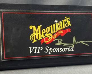 (2) Meguiar's VIP Plaques 1 Signed Barry Meguiar