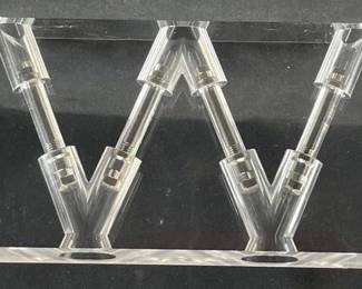 Willy's Acrylic W Pistons Desk Paper Weight