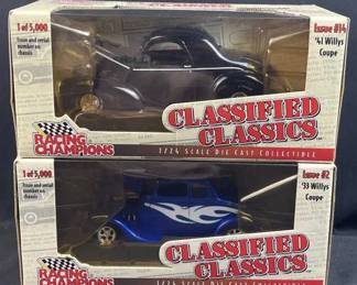 Racing Champs 41' Willys Coupes #2 & #14