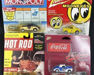 (4) Assorted Branded Willys Coupe Die Casts