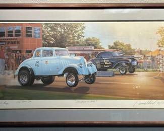 "Showdown at Indy"  33 Willys Gasser Wall Art, F