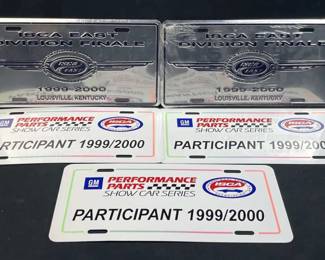 (5) 1999-2000 ISCA Show Car Plates