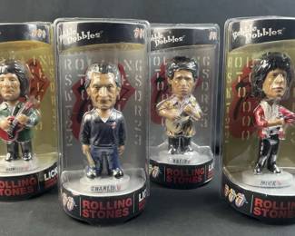 (4) 02-03 Rolling Stones Bobbles Licks World Tr.
