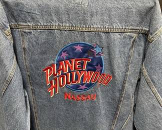 Vtg Nassau Planet Hollywood Jean Jacket