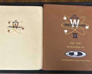 (2) 33' Willys Custom Leather Car Show Albums