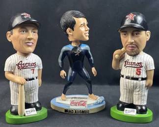 Biggio/Bagwell/Ausmus 2007 Bobble Head Figurines
