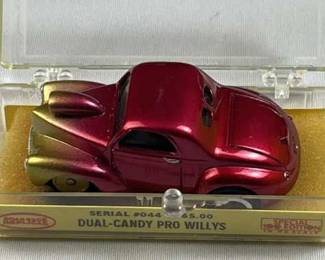 Vtg. Dual-Candy Pro Willys Slot Car R.R. #044