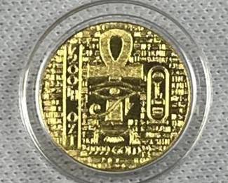 1/200th Ozt. .9999 Gold 24K Egyptian Round