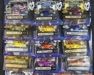 (15) Muscle Machines Die Cast Adult Willys 1:64