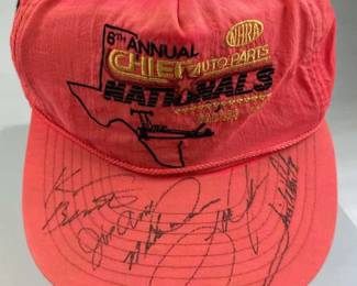 Neon Pink NHRA Dallas Winston Drag Racing Cap
