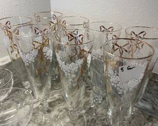 Vintage Libbey  “White Rose”