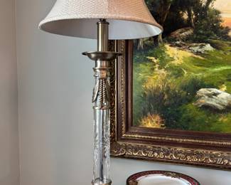 Very fine lead crystal lamp.
