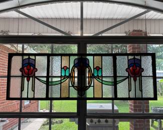 One of many stain glass pieces
