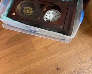 on of many clocks, this one needs a little help!