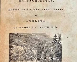 1st Edition of "Natural History of the Fishes of Massachusetts, Embracing a Practical Essay on Angling" by Jerome V.C. Smith. 1833
