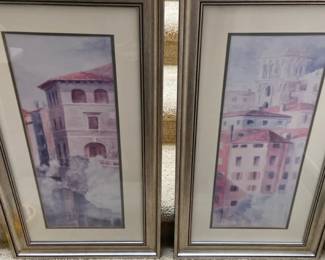 Two Watercolor Prints By Lanie Loreth Both Signed