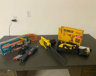 Chain Saw, Drill, And Multi Purpose Saw