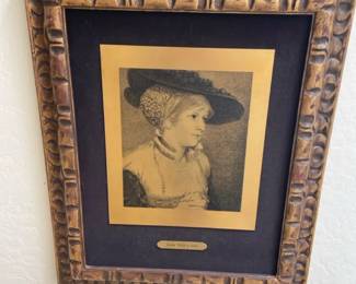 Lady With A Hat Etching Print By Friedrich August Von Kaulbach
