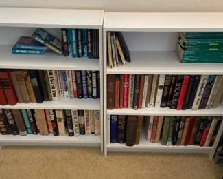 Two Small Bookcases With Books