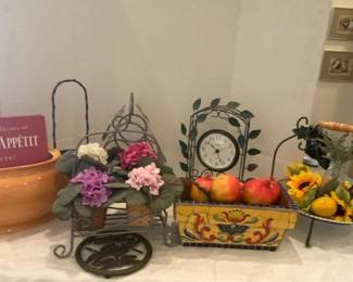 Metal And Ceramic Kitchen Decor