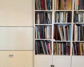 Two Small Bookcases Combine To Make One Great One