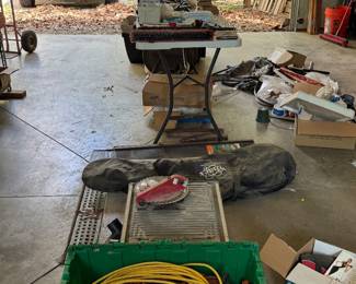 Metal detector, cords etc