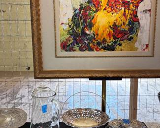 Silk Artwork and silver