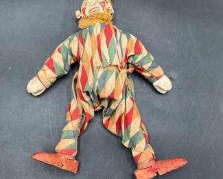 Vintage Shoenhut Circus Clown Toy Doll